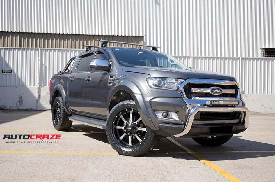 FORD RANGER MO970 GLOSS BLACK MACHINED FACE